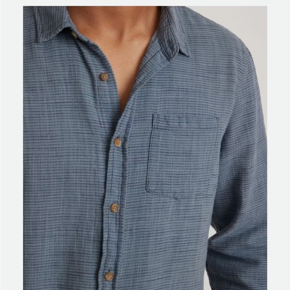 Marine Layer-Men's Blue Casual Shirt- NWT - Picture 5 of 16